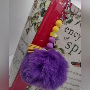 LSU colors Keychain Bag Charm